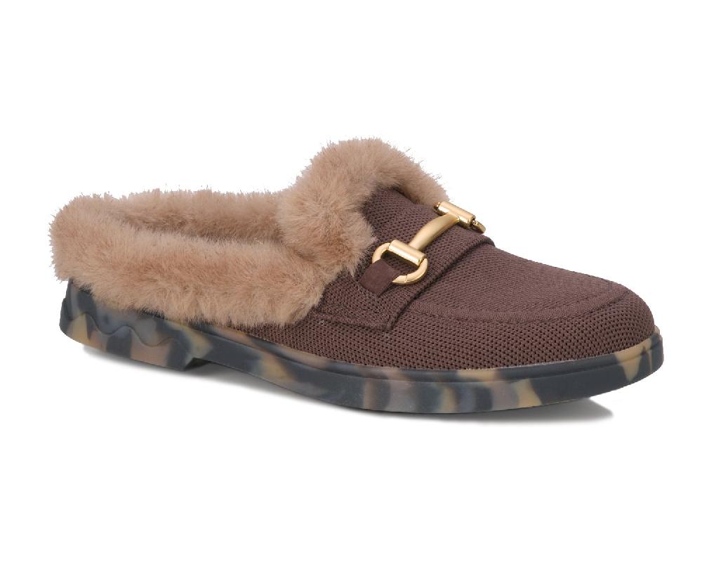 ros hommerson GIGI Brown Knit Fabric