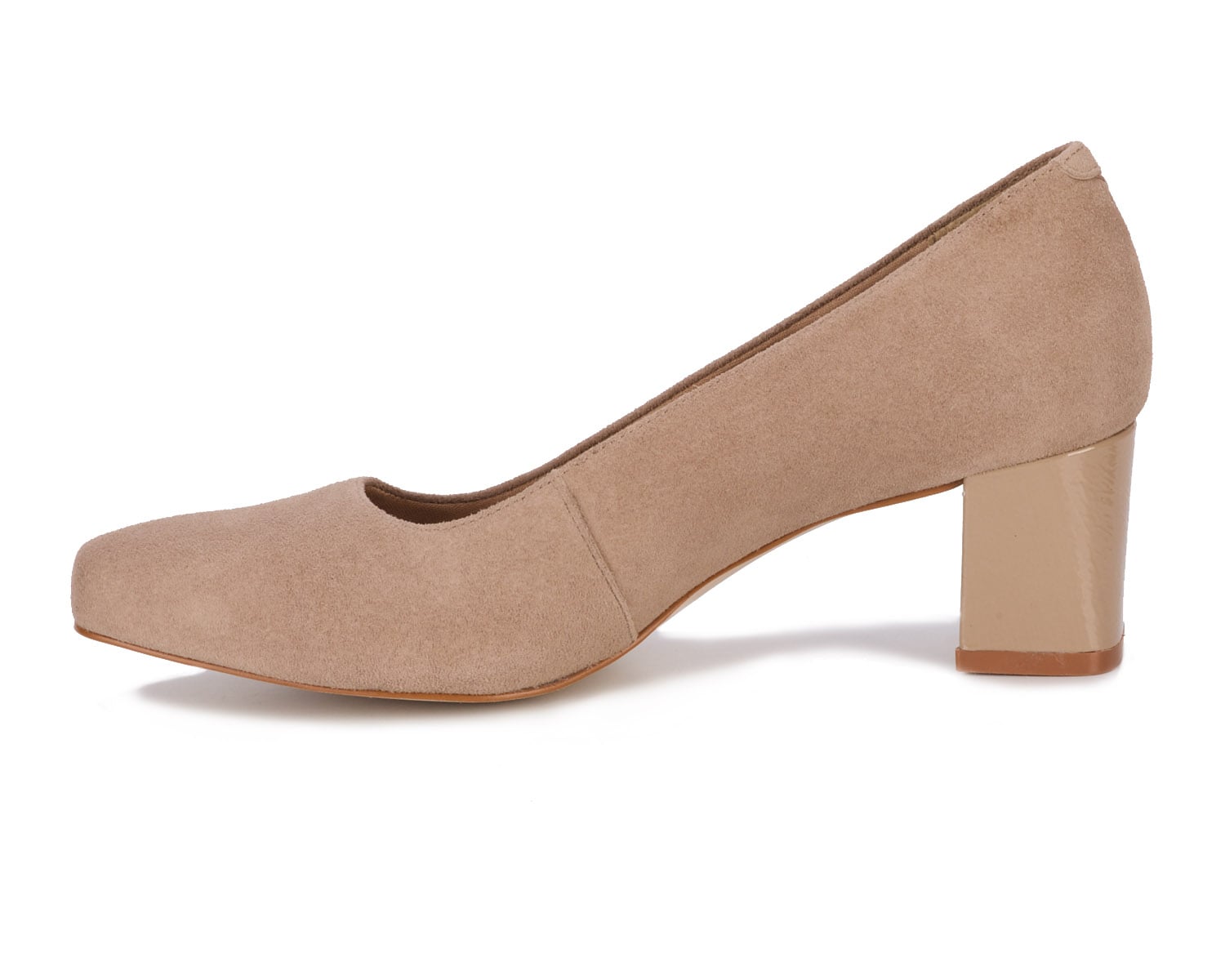Ros Hommerson MEREDITH Light Taupe Suede/Patent