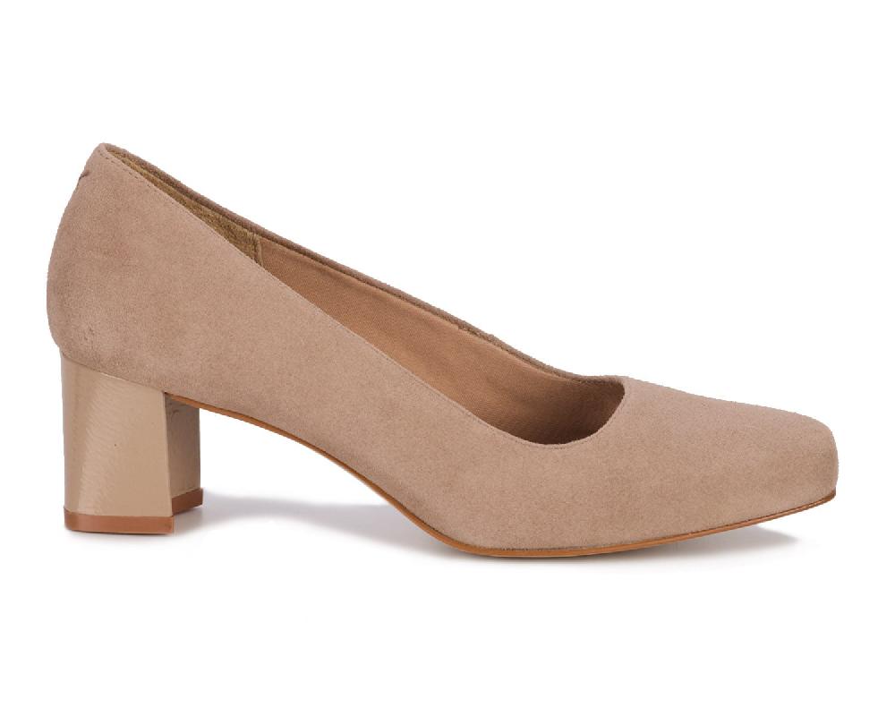 Ros Hommerson MEREDITH Light Taupe Suede/Patent