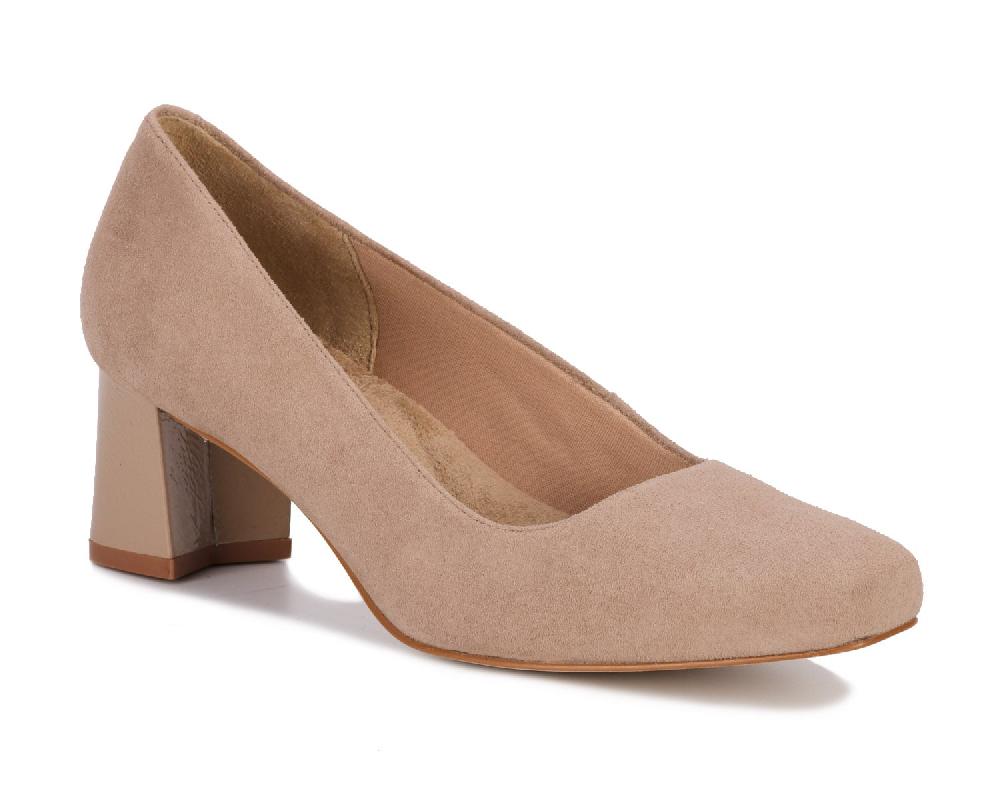 ros hommerson MEREDITH Light Taupe Suede/Patent