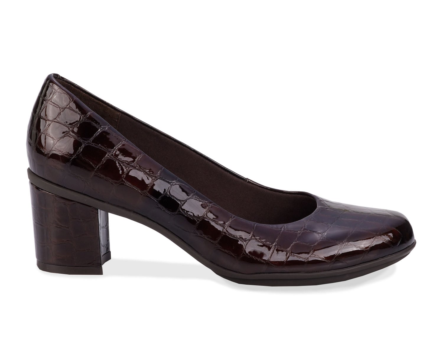 Ros Hommerson PAULA Brown Croc Patent Leather