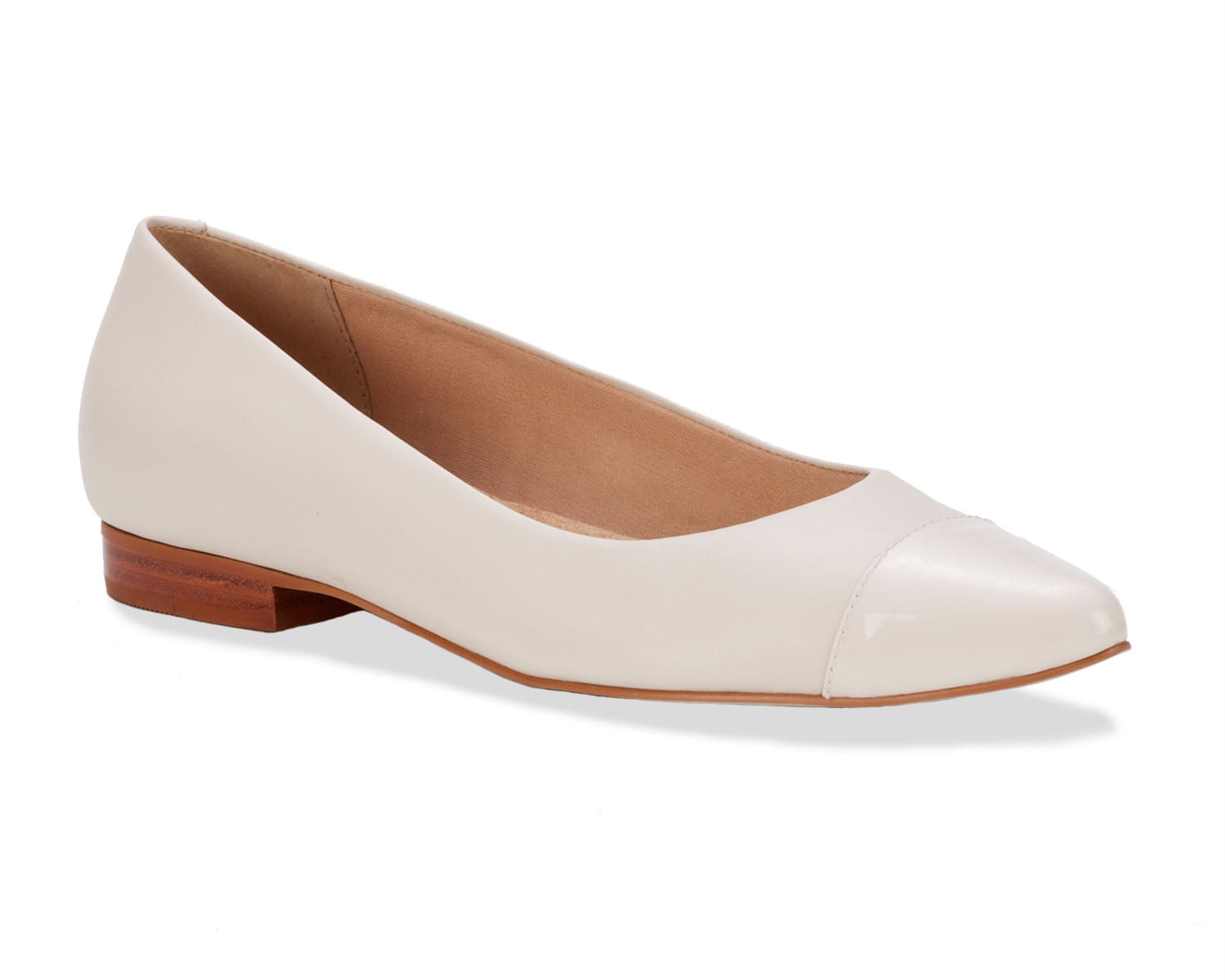 Ros Hommerson REMI Ivory Leather/ Patent