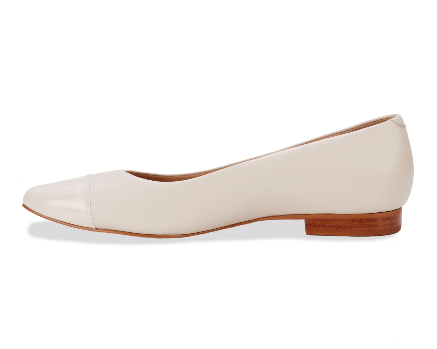 Ros Hommerson REMI Ivory Leather/ Patent