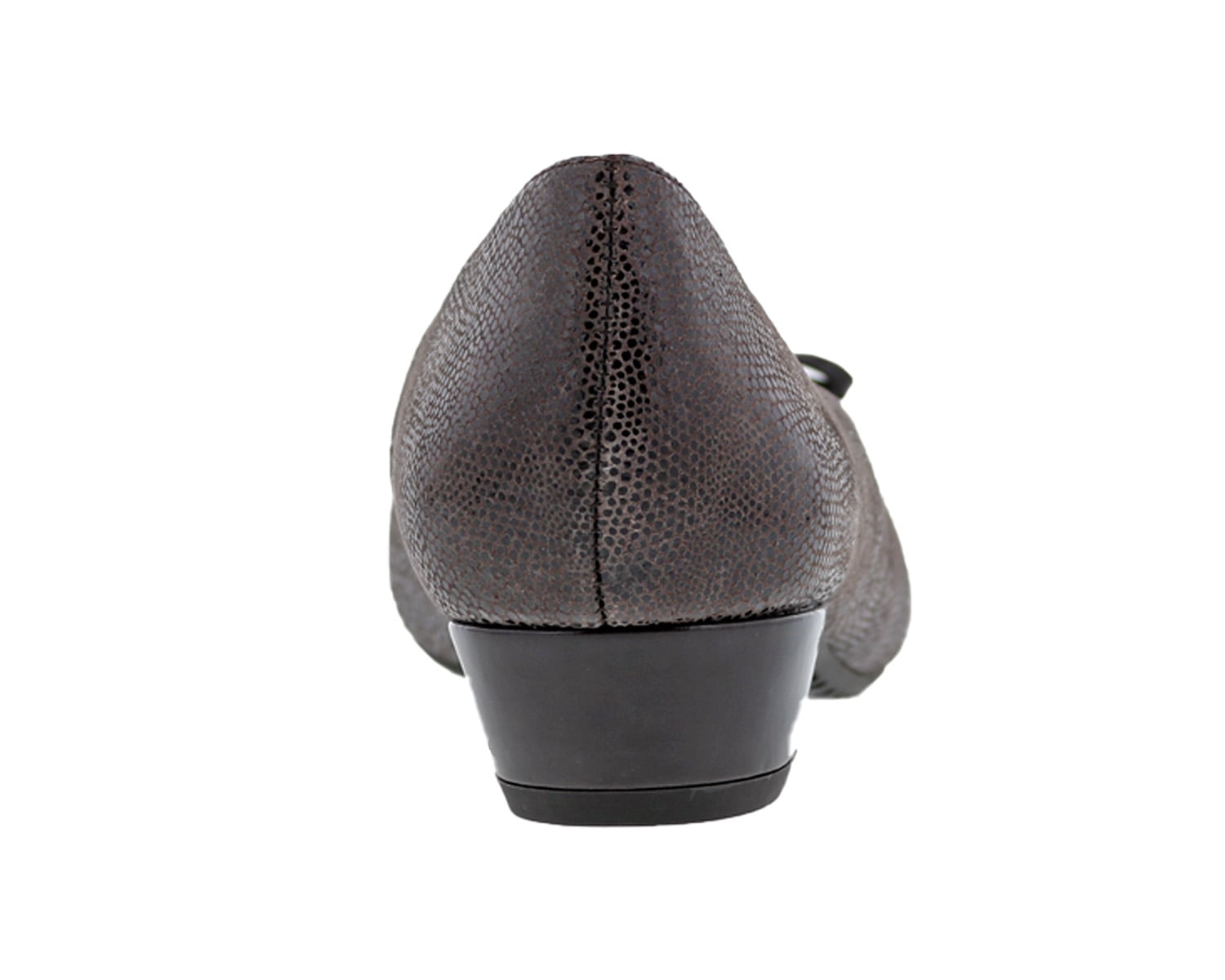 Ros Hommerson TAWNIE Brown Lizard Print Leather