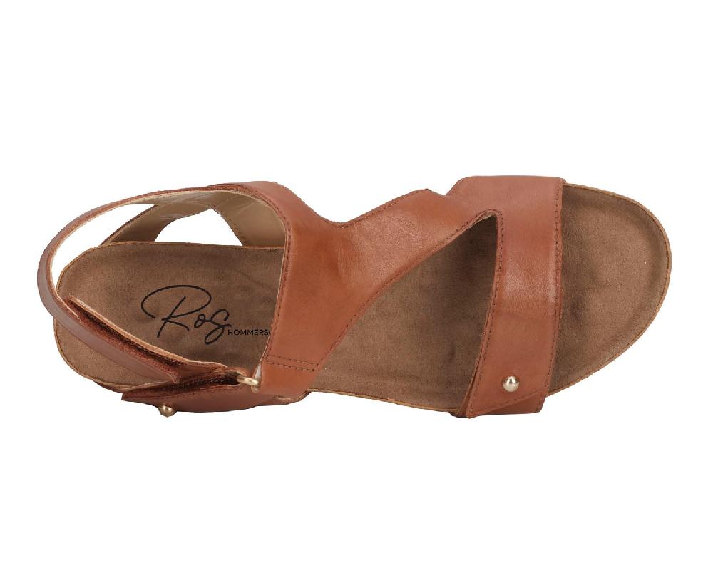 Ros Hommerson TRACI Luggage Tan Leather