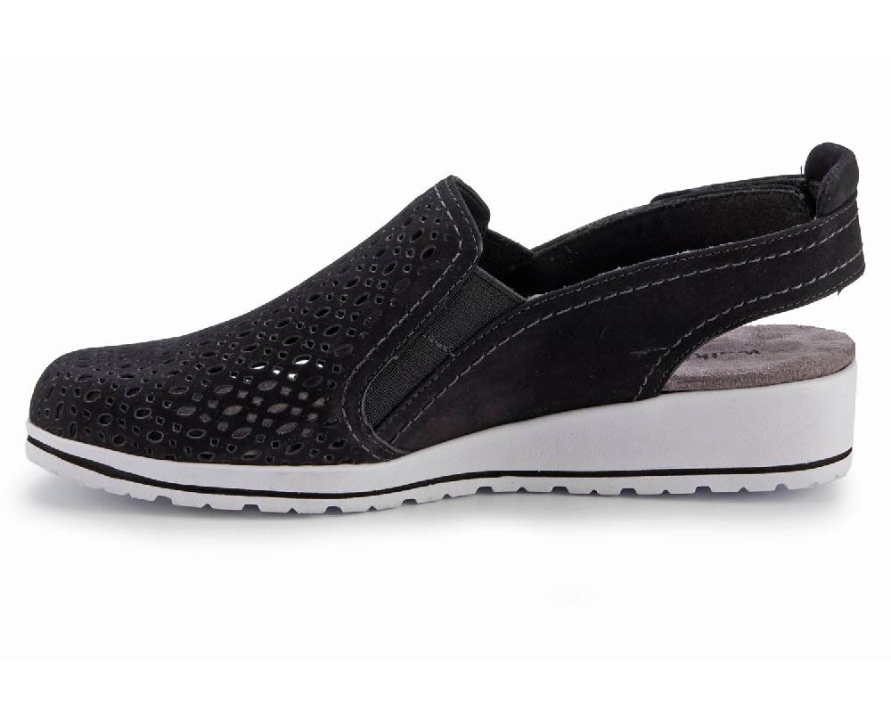 Ros Hommerson WC FAULKNER Black Nubuck Leather