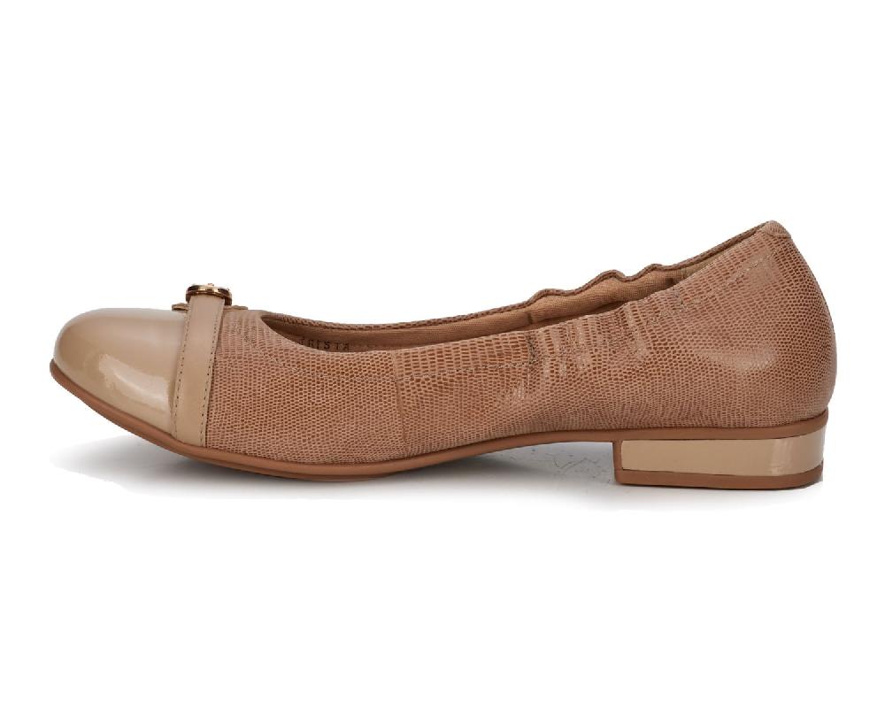 Ros Hommerson WC TRISTA Taupe Patent Lizard