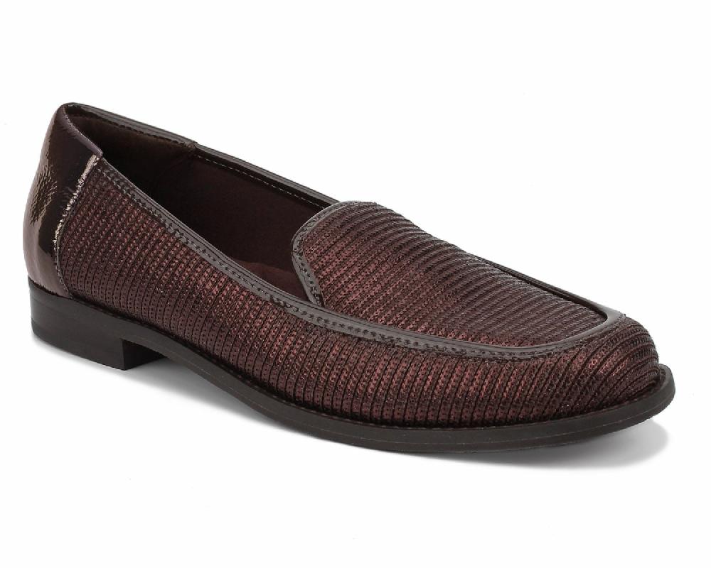 Ros Hommerson WILLA Brown Stretch Fabric/Patent