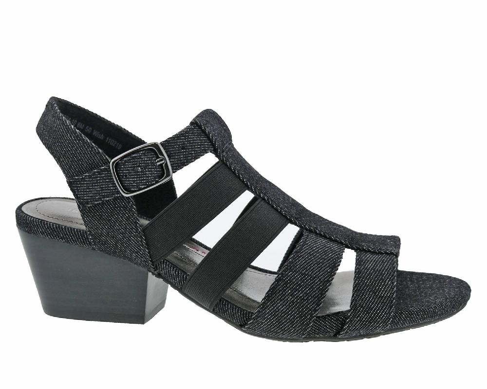 Ros Hommerson WISH Black Denim Fabric