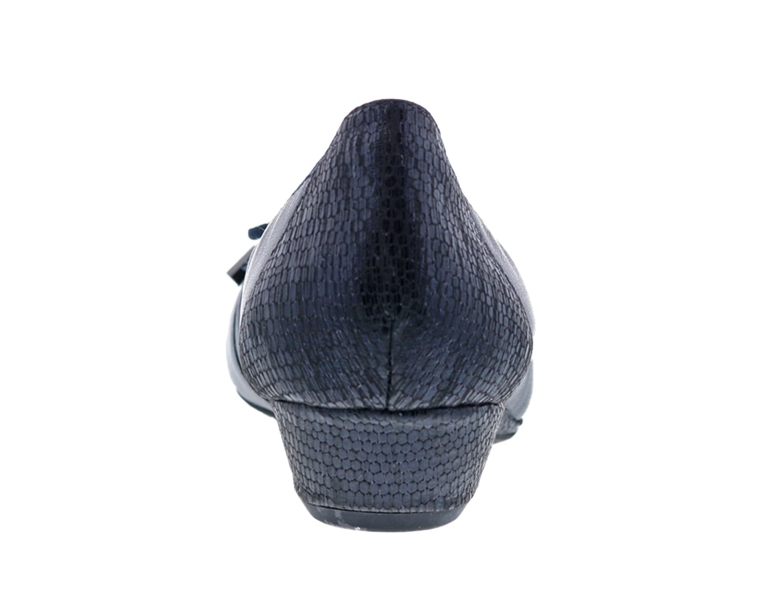 Ros Hommerson TASHA Navy Sheep Leather/Iguana Print