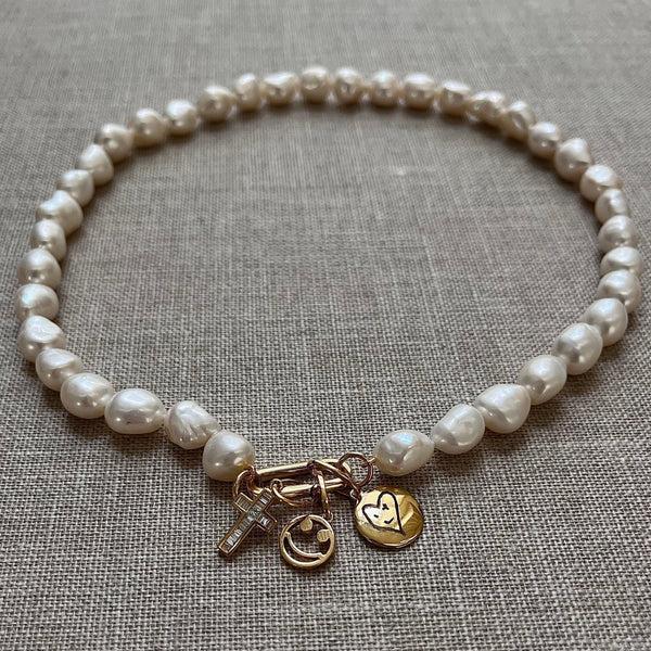 Rosa De La Cruz BAGUETTE DIAMOND CROSS PENDANT