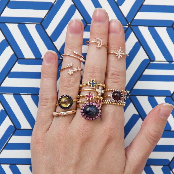 Rosa De La Cruz BAROQUE CROSS RING