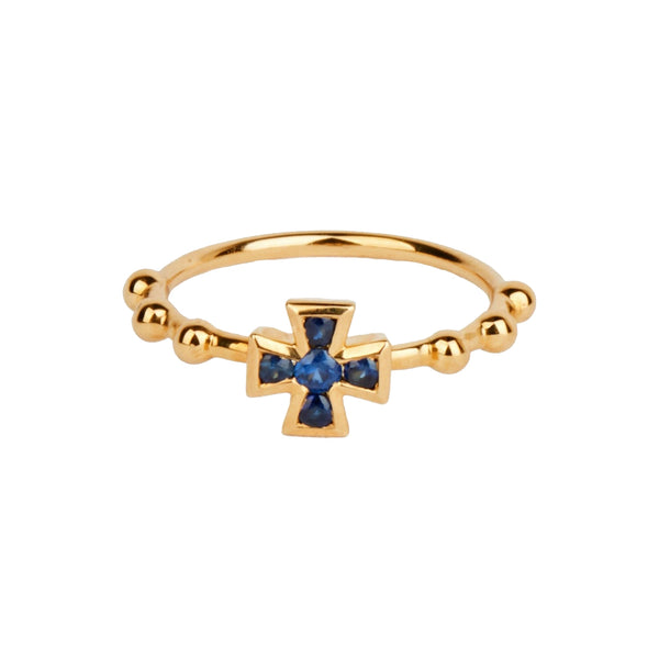 Rosa De La Cruz BAROQUE CROSS RING