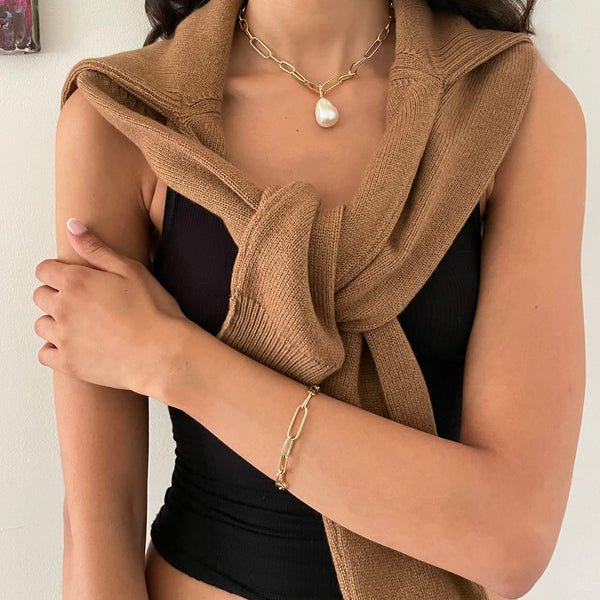 Rosa De La Cruz BAROQUE PEARL PENDANT