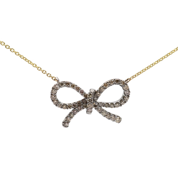 rosa de la cruz BOW NECKLACE
