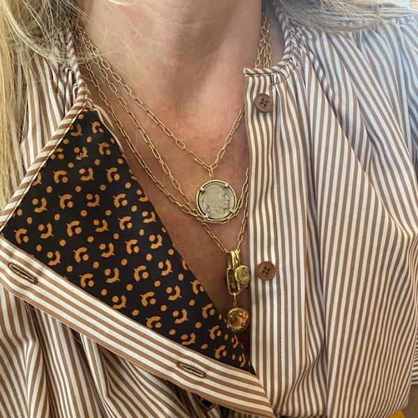 Rosa De La Cruz BUFFALO NICKEL COIN PENDANT