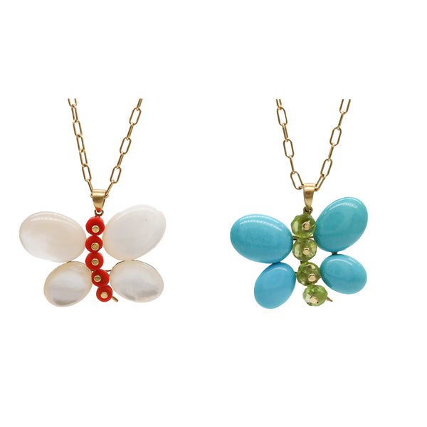 rosa de la cruz BUTTERFLY PENDANT