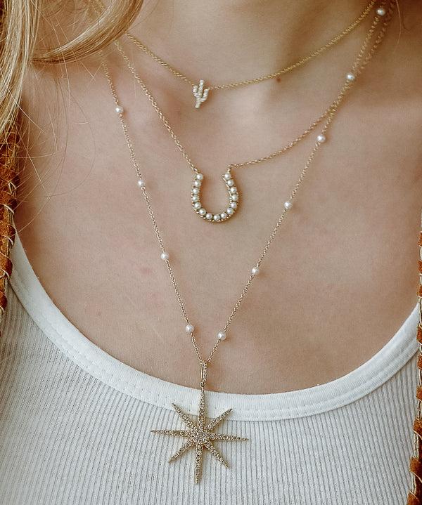 Rosa De La Cruz CACTUS CHARM NECKLACE