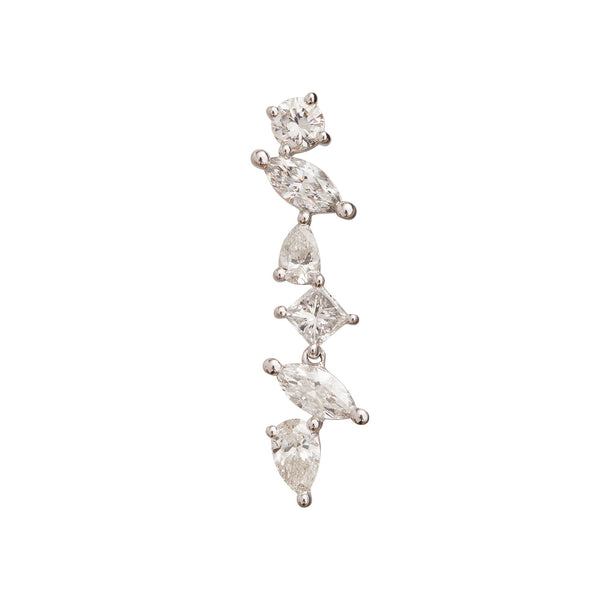 rosa de la cruz CASCADE EARRING 'C'