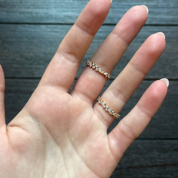 Rosa De La Cruz CASCADE ETERNITY RING