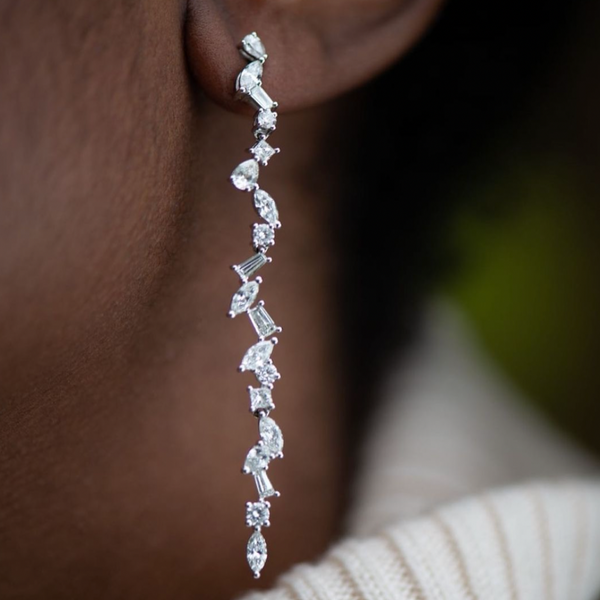 Rosa De La Cruz CASCADE LONG EARRING