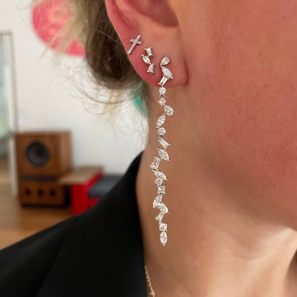 Rosa De La Cruz CASCADE LONG EARRING
