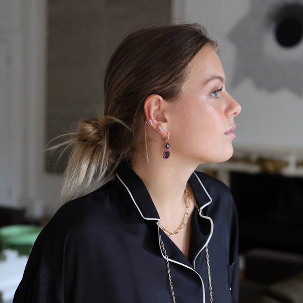 Rosa De La Cruz CHUNKY CROSS STUDS