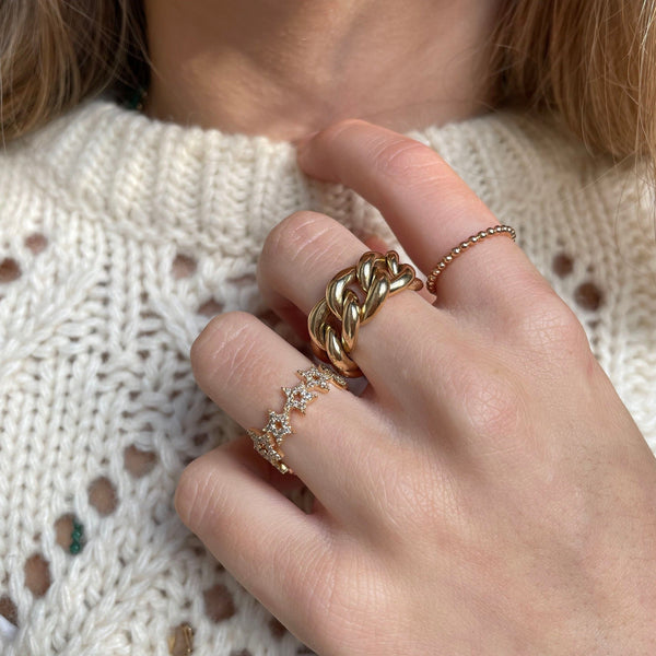 Rosa De La Cruz CUBAN LINK RING