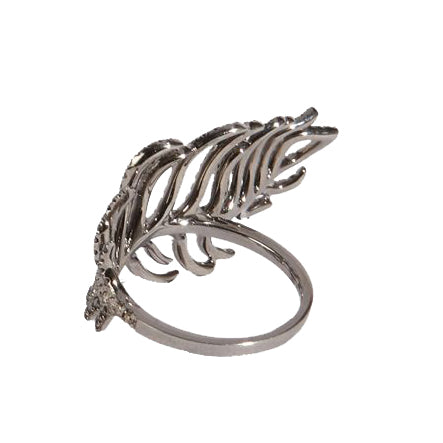 Rosa De La Cruz DOUBLE FEATHER RING