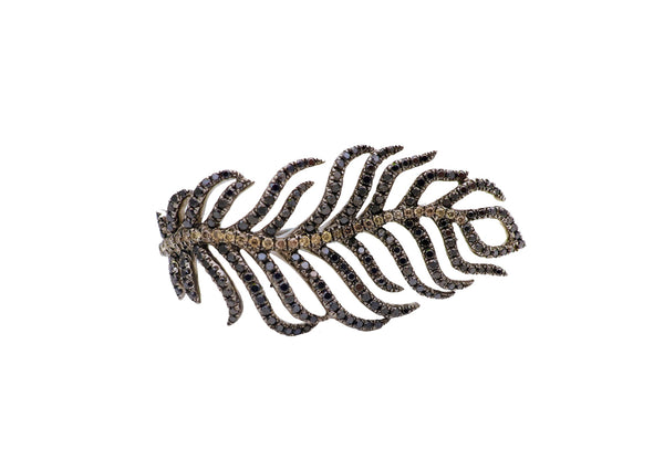 rosa de la cruz DOUBLE FEATHER RING