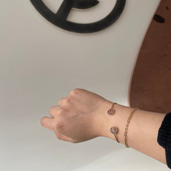 Rosa De La Cruz DOUBLE SMILE BANGLE