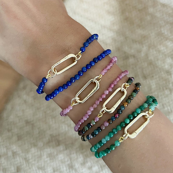 Rosa De La Cruz DOUBLE WRAP BEADS BRACELET