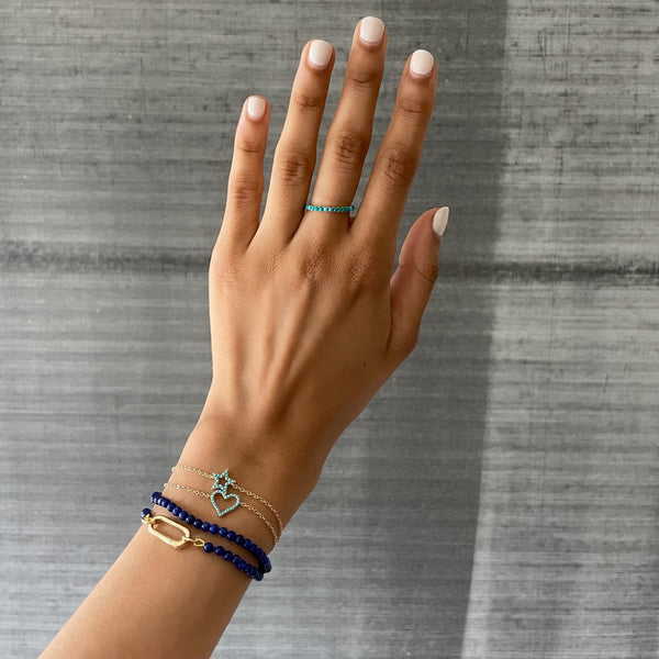 Rosa De La Cruz DOUBLE WRAP BEADS BRACELET