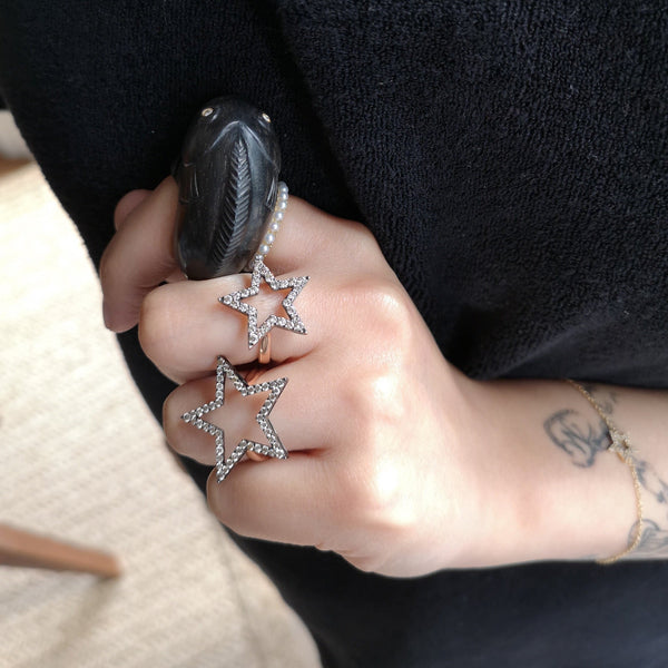 Rosa De La Cruz EBONY FISH RING AND PENDANT