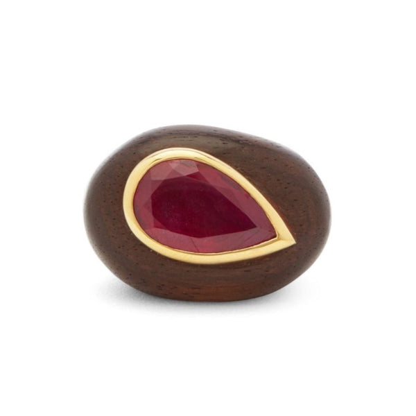 Rosa De La Cruz EBONY GEM RING