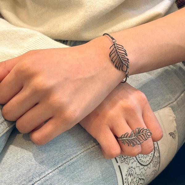 Rosa De La Cruz FEATHER BRACELET