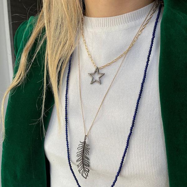 Rosa De La Cruz FEATHER PENDANT