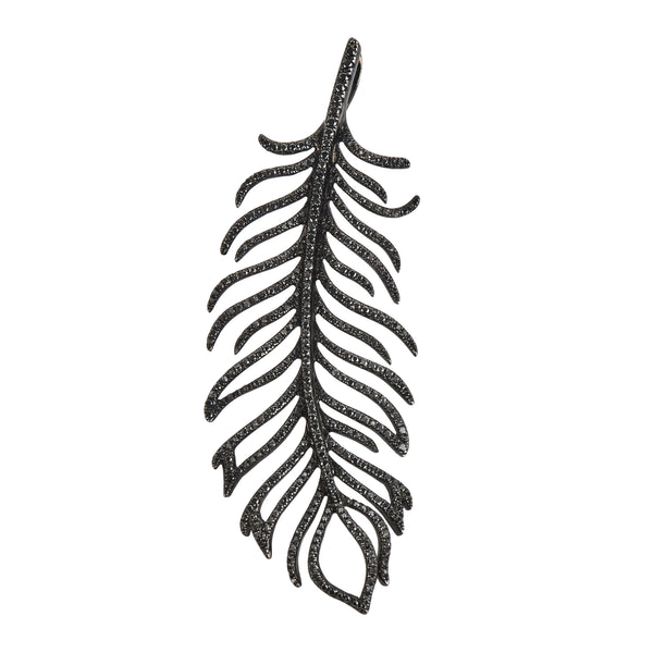 rosa de la cruz FEATHER PENDANT