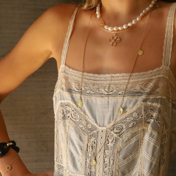 Rosa De La Cruz FIVE COIN NECKLACE