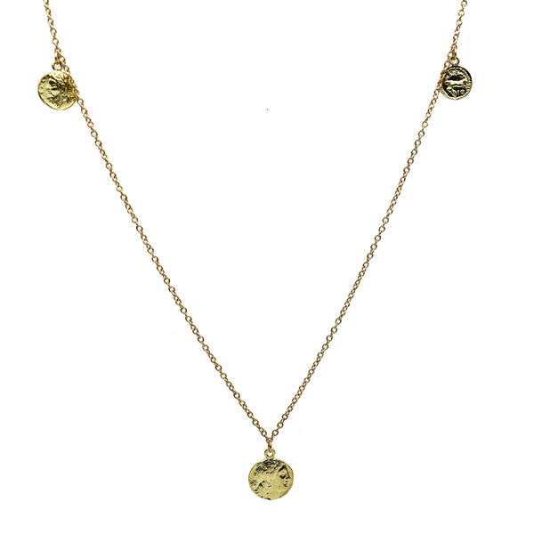rosa de la cruz FIVE COIN NECKLACE
