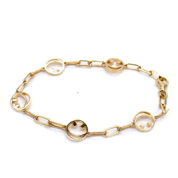 rosa de la cruz FIVE SMILE CHARM BRACELET