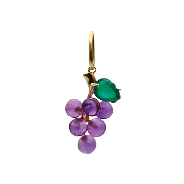Rosa De La Cruz FRUIT CHARM PENDANT - GRAPE