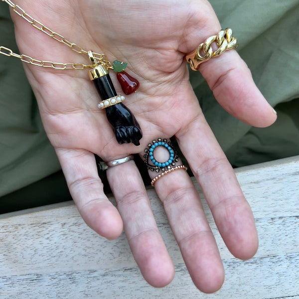 Rosa De La Cruz FRUIT CHARM PENDANT - PEAR