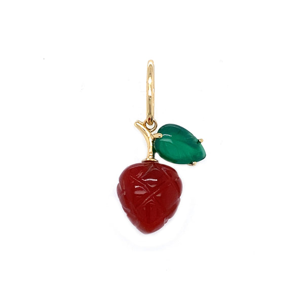 rosa de la cruz FRUIT CHARM PENDANT - STRAWBERRY