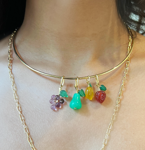 Rosa De La Cruz Gold Ball Wire Necklace