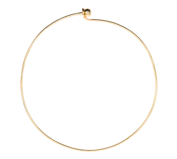 rosa de la cruz Gold ball wire necklace