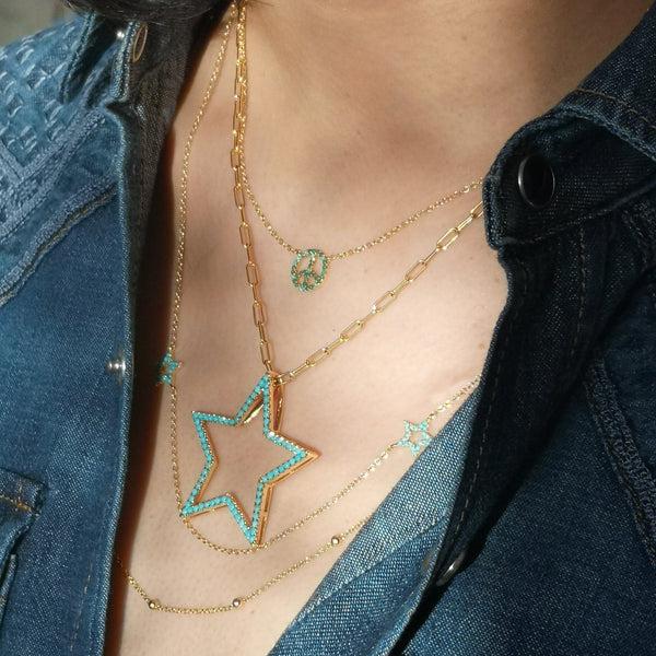 Rosa De La Cruz GOLD DOT NECKLACE