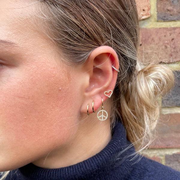 Rosa De La Cruz GOLD MINI HOOPS