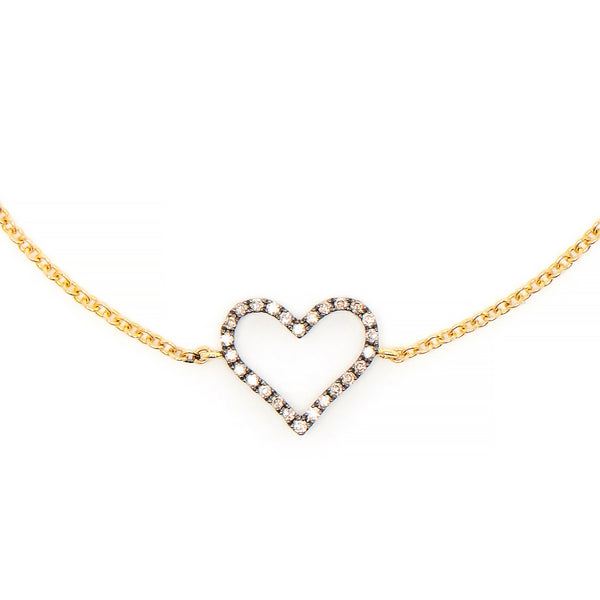Rosa De La Cruz HEART CHARM NECKLACE