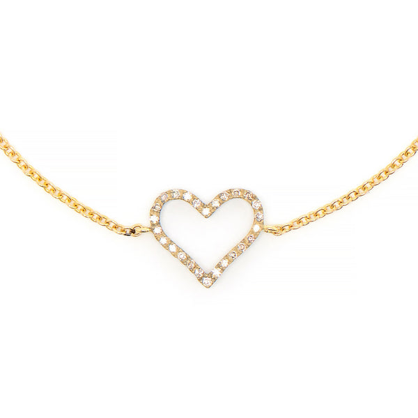 Rosa De La Cruz HEART CHARM NECKLACE
